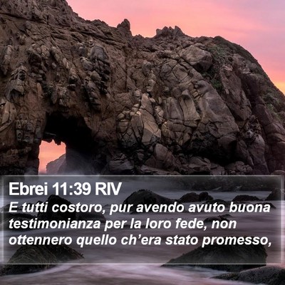 Ebrei 11:39 RIV Bible Verse Image