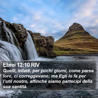 Ebrei 12:10 RIV Bible Verse Image