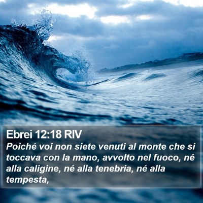 Ebrei 12:18 RIV Bible Verse Image