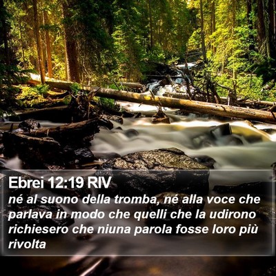 Ebrei 12:19 RIV Bible Verse Image