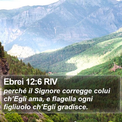 Ebrei 12:6 RIV Bible Verse Image