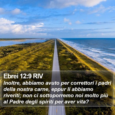 Ebrei 12:9 RIV Bible Verse Image