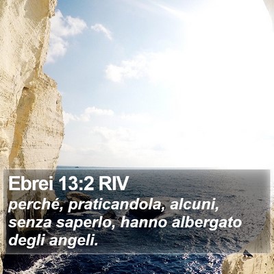 Ebrei 13:2 RIV Bible Verse Image
