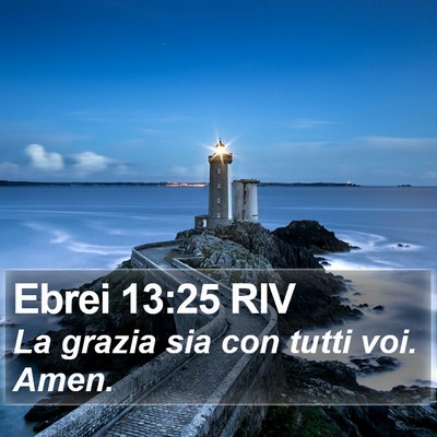 Ebrei 13:25 RIV Bible Verse Image