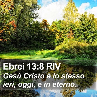 Ebrei 13:8 RIV Bible Verse Image