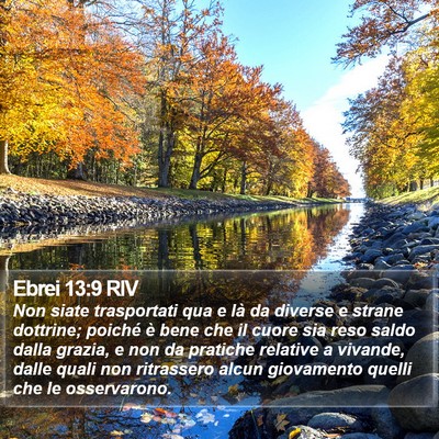 Ebrei 13:9 RIV Bible Verse Image