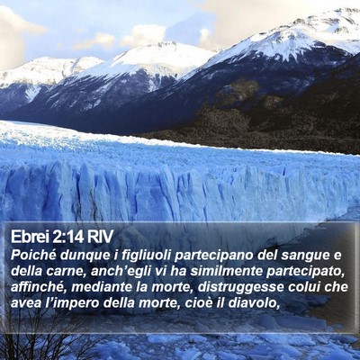 Ebrei 2:14 RIV Bible Verse Image