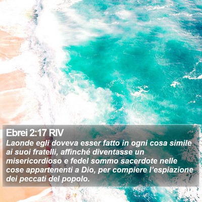Ebrei 2:17 RIV Bible Verse Image