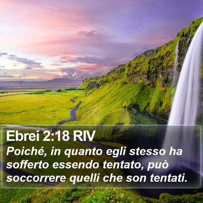Ebrei 2:18 RIV Bible Verse Image