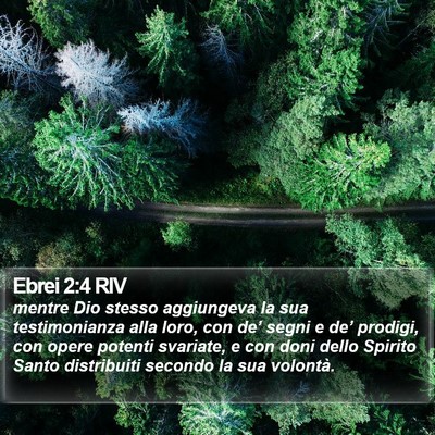 Ebrei 2:4 RIV Bible Verse Image