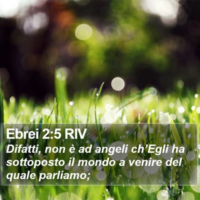 Ebrei 2:5 RIV Bible Verse Image