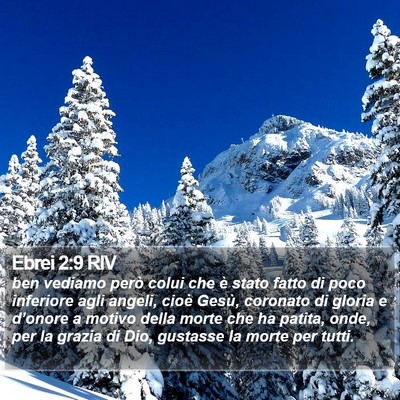 Ebrei 2:9 RIV Bible Verse Image