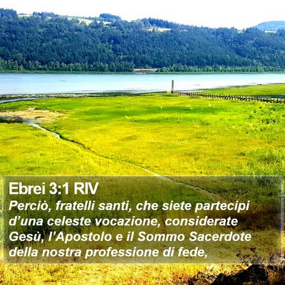 Ebrei 3:1 RIV Bible Verse Image