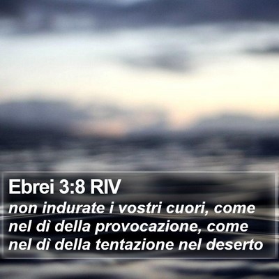 Ebrei 3:8 RIV Bible Verse Image