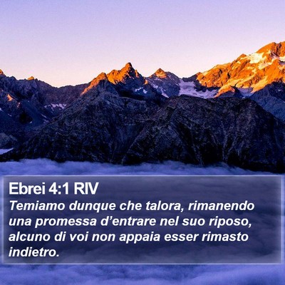Ebrei 4:1 RIV Bible Verse Image