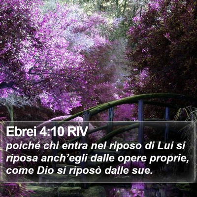 Ebrei 4:10 RIV Bible Verse Image