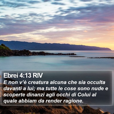 Ebrei 4:13 RIV Bible Verse Image