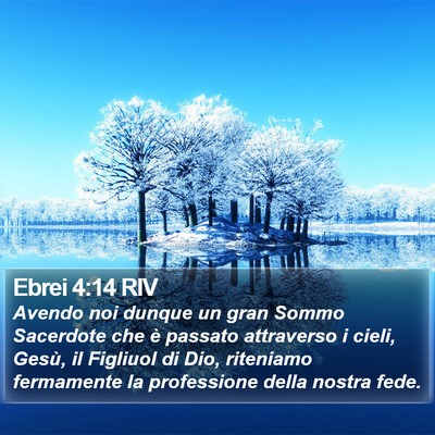 Ebrei 4:14 RIV Bible Verse Image