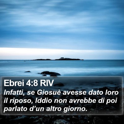 Ebrei 4:8 RIV Bible Verse Image