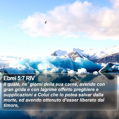 Ebrei 5:7 RIV Bible Verse Image