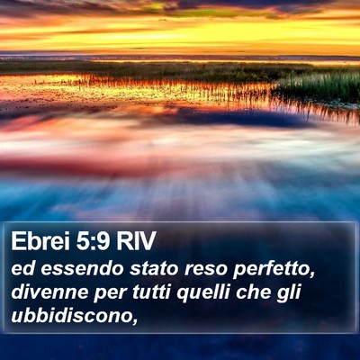 Ebrei 5:9 RIV Bible Verse Image