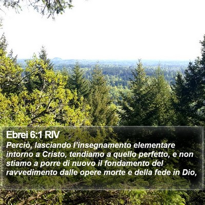 Ebrei 6:1 RIV Bible Verse Image