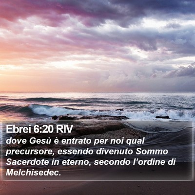 Ebrei 6:20 RIV Bible Verse Image