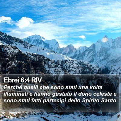 Ebrei 6:4 RIV Bible Verse Image