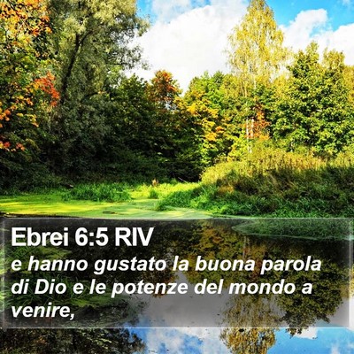 Ebrei 6:5 RIV Bible Verse Image