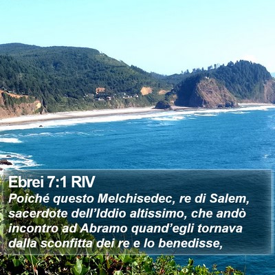 Ebrei 7:1 RIV Bible Verse Image