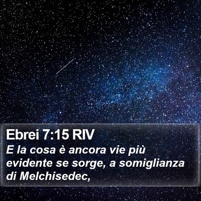 Ebrei 7:15 RIV Bible Verse Image