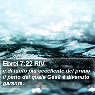 Ebrei 7:22 RIV Bible Verse Image