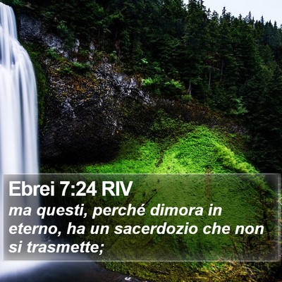 Ebrei 7:24 RIV Bible Verse Image