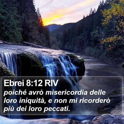 Ebrei 8:12 RIV Bible Verse Image