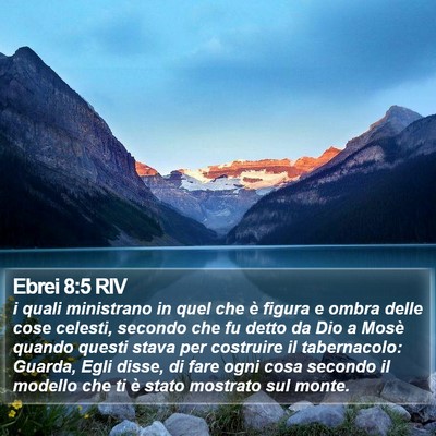 Ebrei 8:5 RIV Bible Verse Image