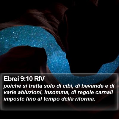 Ebrei 9:10 RIV Bible Verse Image