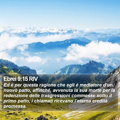 Ebrei 9:15 RIV Bible Verse Image