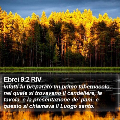 Ebrei 9:2 RIV Bible Verse Image