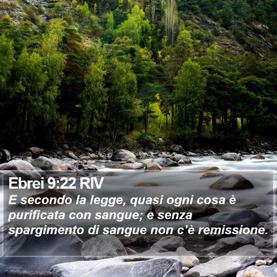 Ebrei 9:22 RIV Bible Verse Image