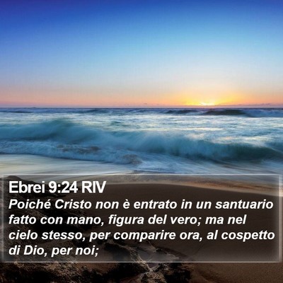 Ebrei 9:24 RIV Bible Verse Image