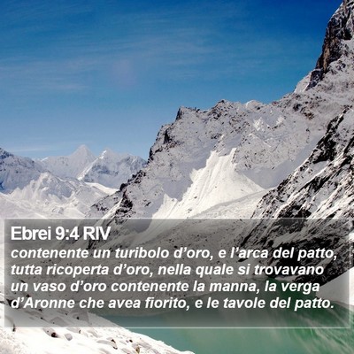 Ebrei 9:4 RIV Bible Verse Image