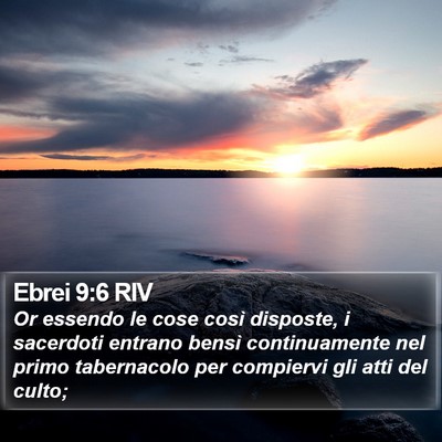 Ebrei 9:6 RIV Bible Verse Image