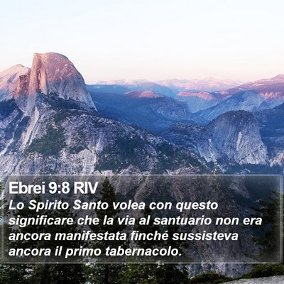 Ebrei 9:8 RIV Bible Verse Image