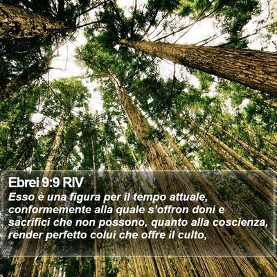 Ebrei 9:9 RIV Bible Verse Image