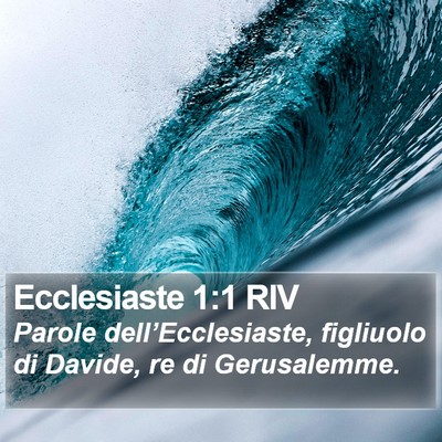 Ecclesiaste 1:1 RIV Bible Verse Image