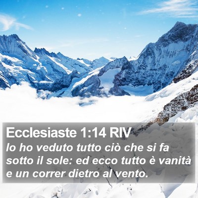 Ecclesiaste 1:14 RIV Bible Verse Image
