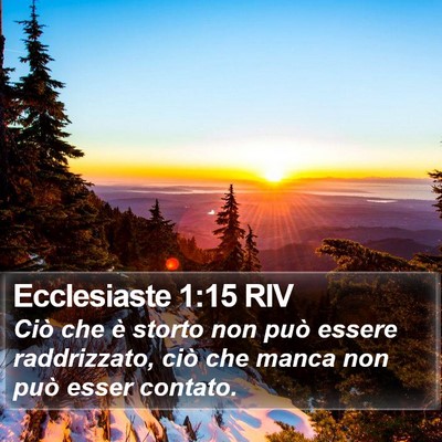 Ecclesiaste 1:15 RIV Bible Verse Image