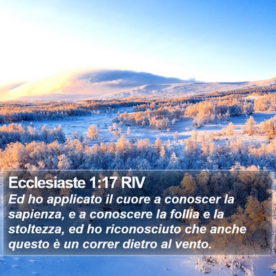 Ecclesiaste 1:17 RIV Bible Verse Image