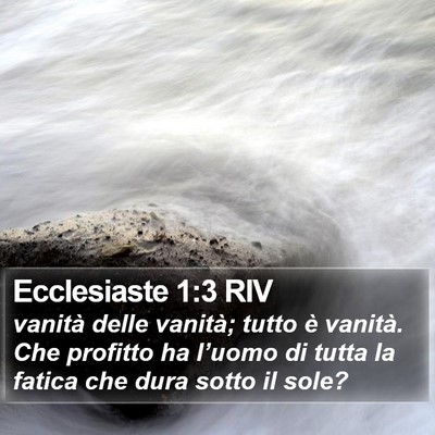 Ecclesiaste 1:3 RIV Bible Verse Image