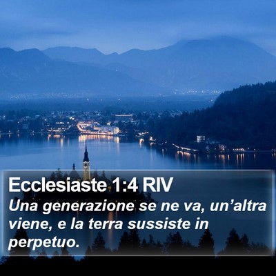 Ecclesiaste 1:4 RIV Bible Verse Image